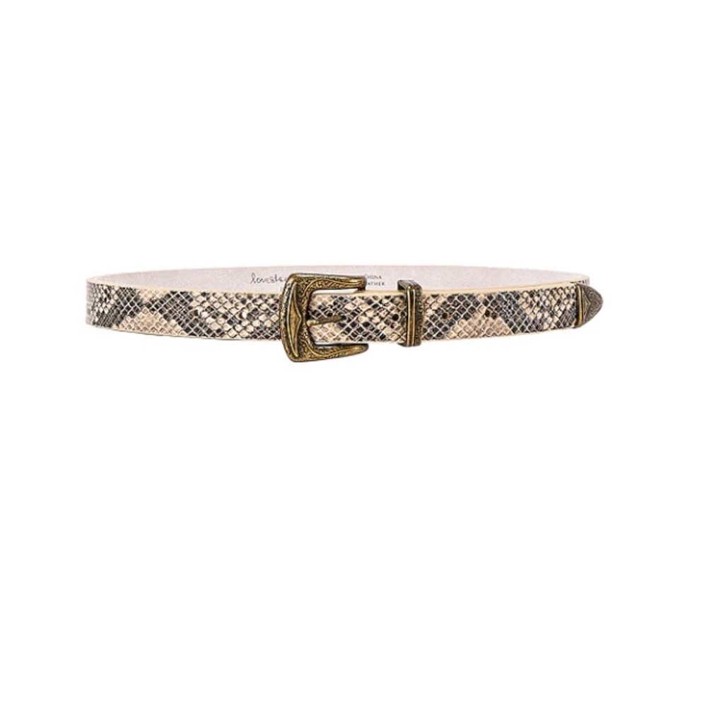 Lovestrength snakeskin belt